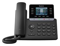Yealink desk phone with a colour screen